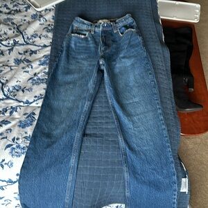 90s straight ultra high rise Abercrombie & fitch jeans size 24 extra short